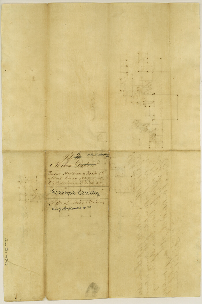14746, Bosque County Sketch File 5, General Map Collection