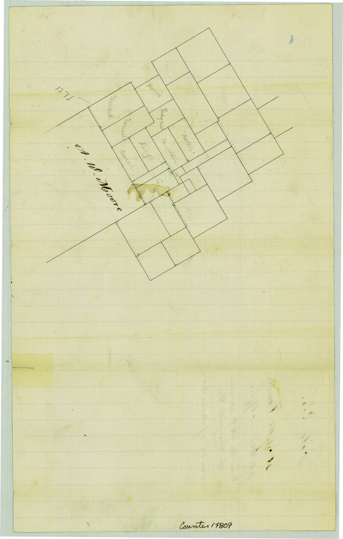 14809, Bosque County Sketch File 25, General Map Collection