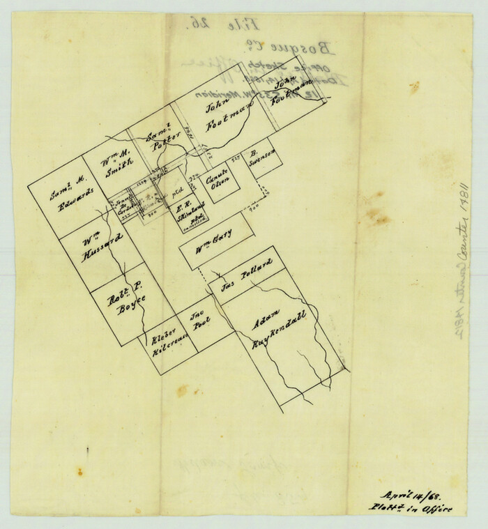 14811, Bosque County Sketch File 26, General Map Collection