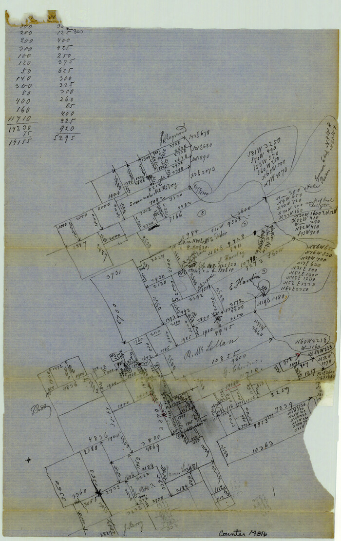 14816, Bosque County Sketch File 29, General Map Collection
