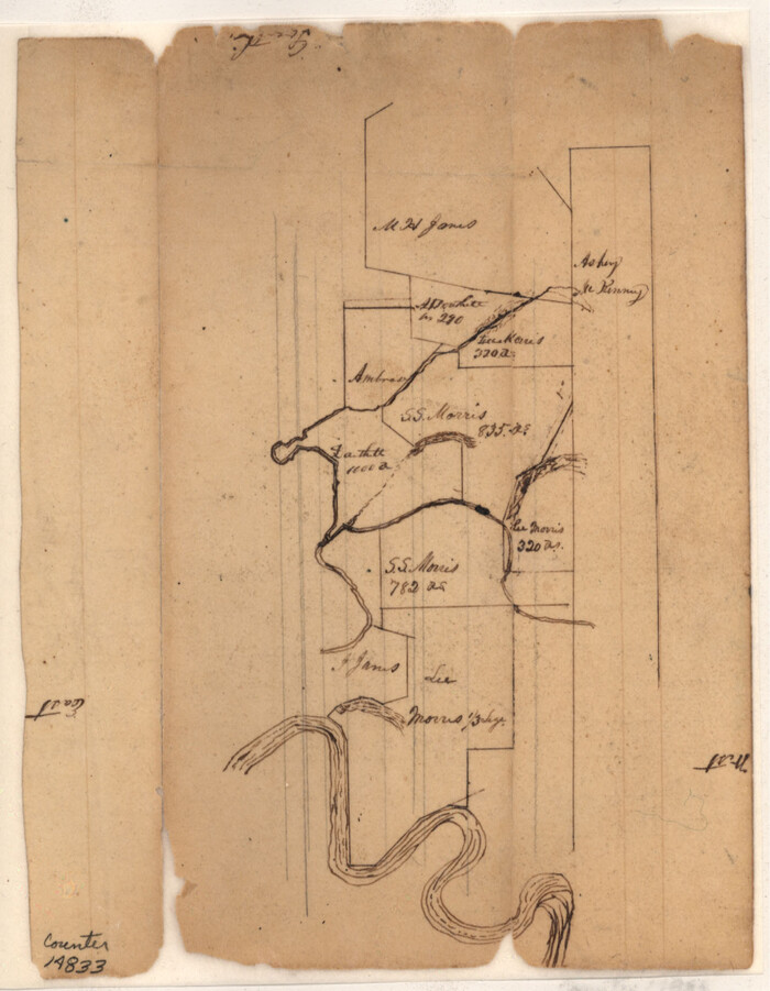 14833, Bowie County Sketch File 1, General Map Collection