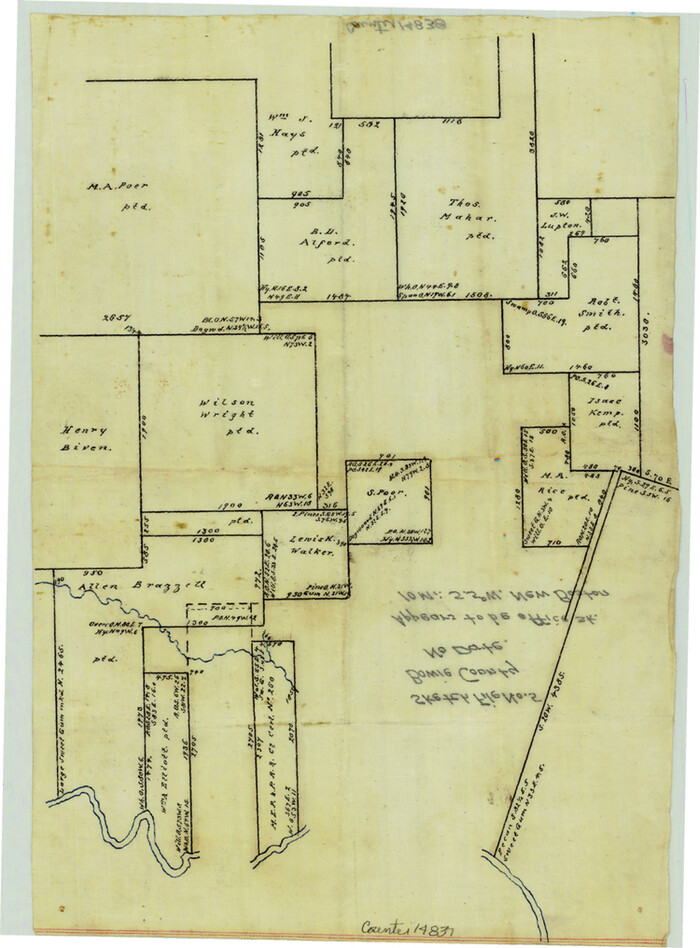 14837, Bowie County Sketch File 5, General Map Collection