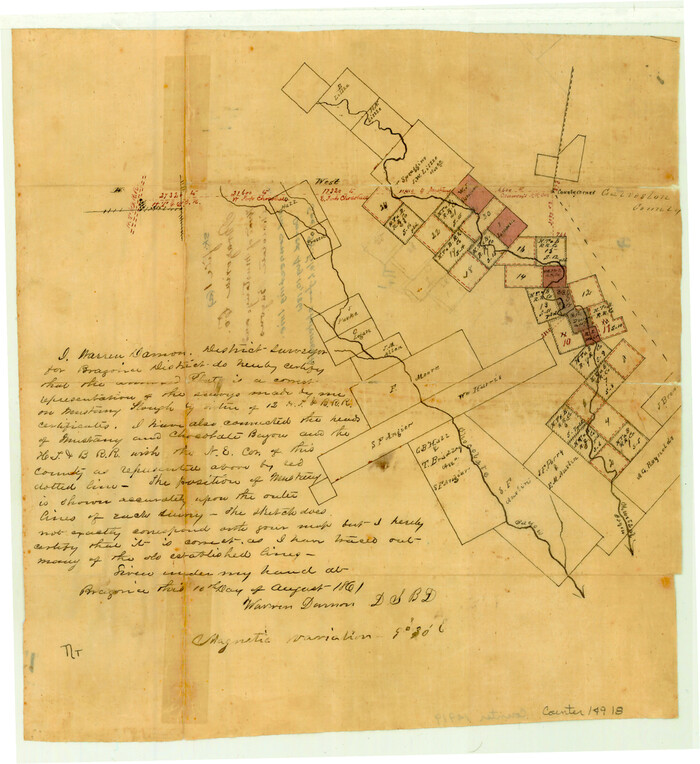 14918, Brazoria County Sketch File 1a, General Map Collection