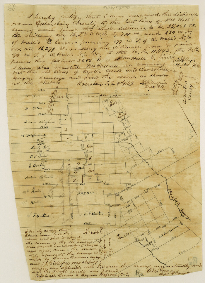 14923, Brazoria County Sketch File 3, General Map Collection