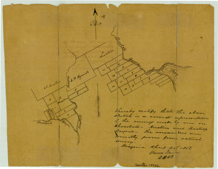 14932, Brazoria County Sketch File 7, General Map Collection