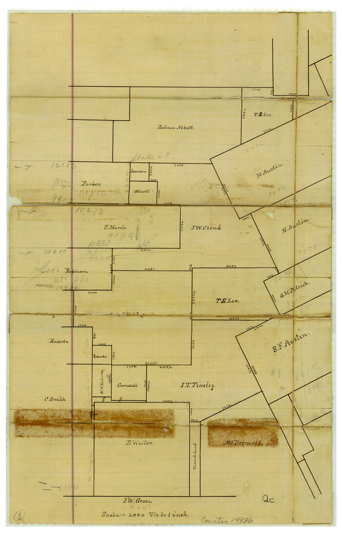 14936, Brazoria County Sketch File 9, General Map Collection