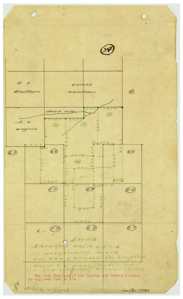 14989, Brazoria County Sketch File 18, General Map Collection