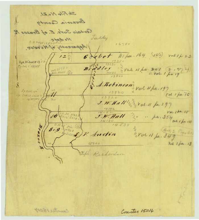 15016, Brazoria County Sketch File 21, General Map Collection