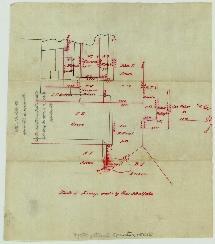 15018, Brazoria County Sketch File 22, General Map Collection