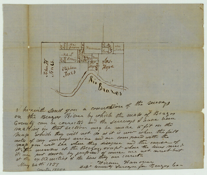 15552, Brazos County Sketch File 2, General Map Collection