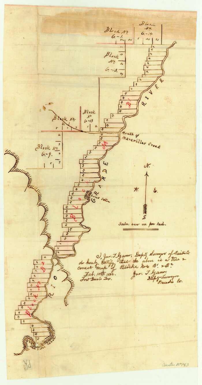 15943, Brewster County Sketch File NS-X, General Map Collection