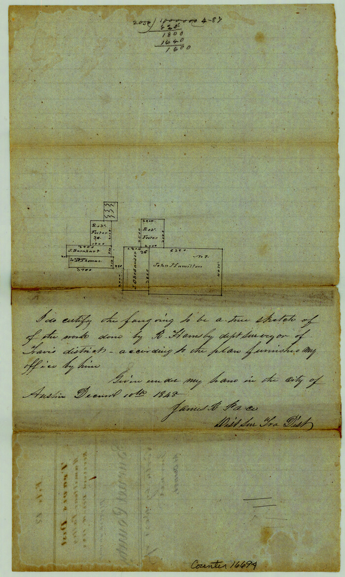 16694, Burnet County Sketch File 12, General Map Collection