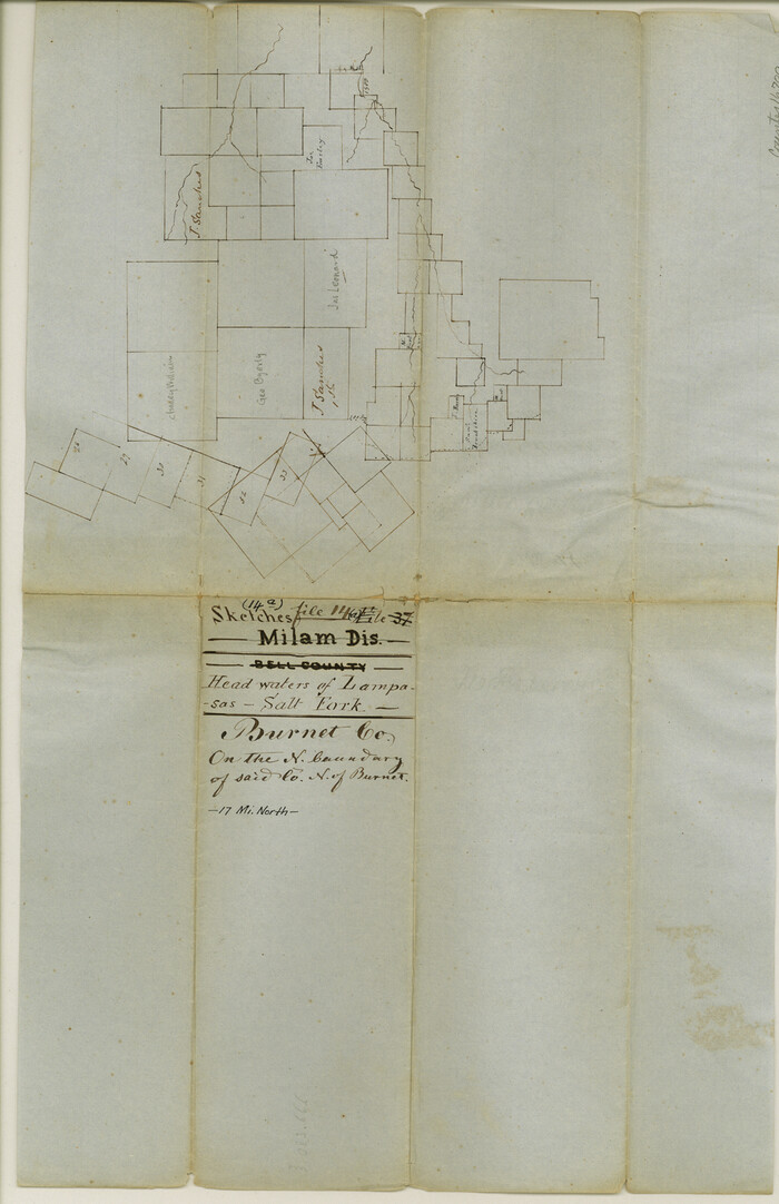 16700, Burnet County Sketch File 14a, General Map Collection