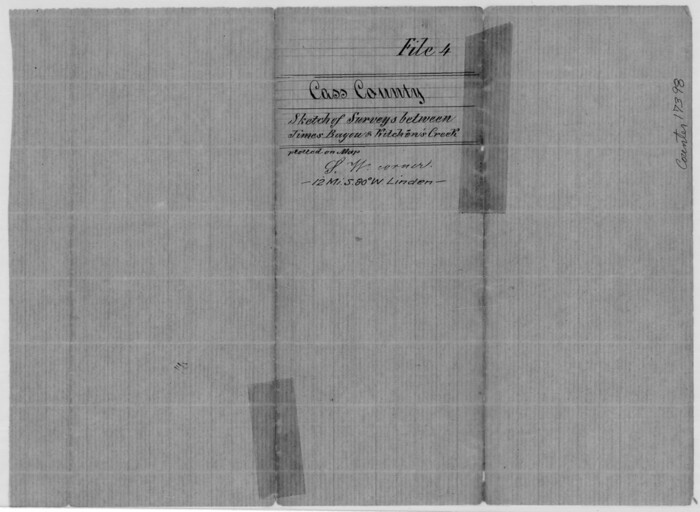 17398, Cass County Sketch File 4, General Map Collection