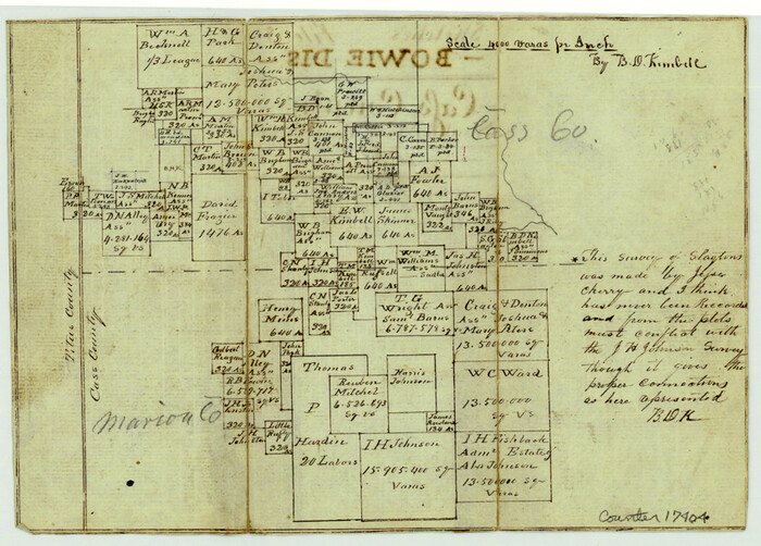 17404, Cass County Sketch File 5 1/2, General Map Collection